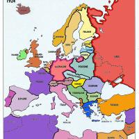L'Europe en 1924