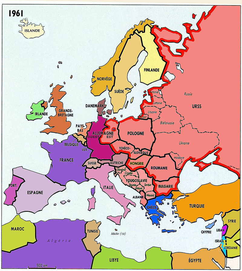 L'Europe en 1961, Yalta