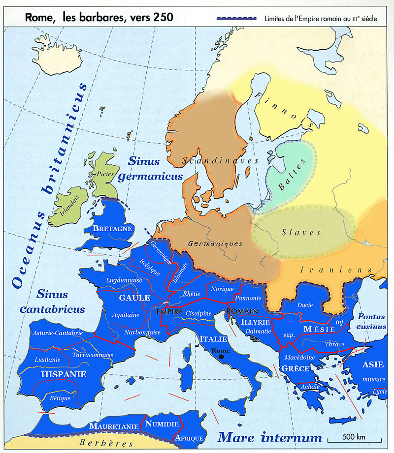 L'Europe en 250, Rome et les Barbares