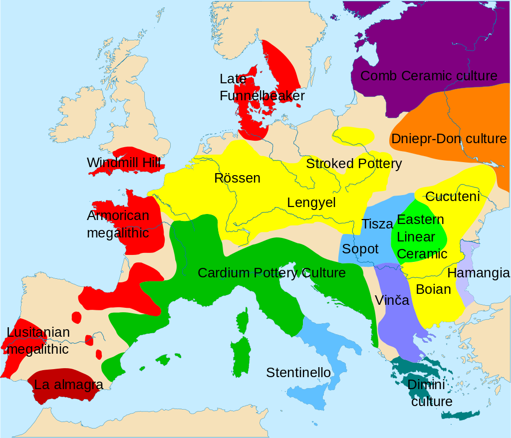 L'Europe vers -5000 avant J.-C.