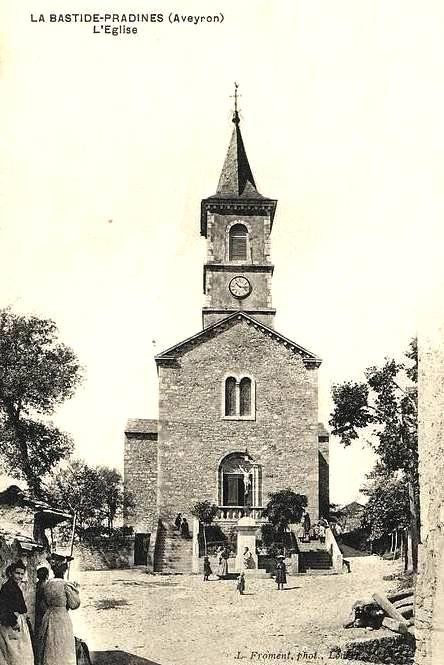 La bastide pradines aveyron cpa l eglise