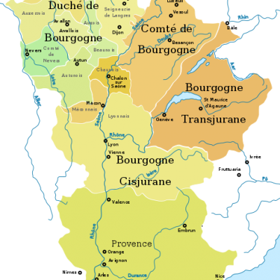 Cartes de la Bourgogne