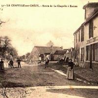 La Chapelle-sur-Chézy (Aisne) CPA route de La Chapelle à Essises