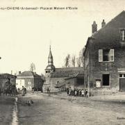 La Ferté-sur-Chiers (08) Mairie, église, école CPA