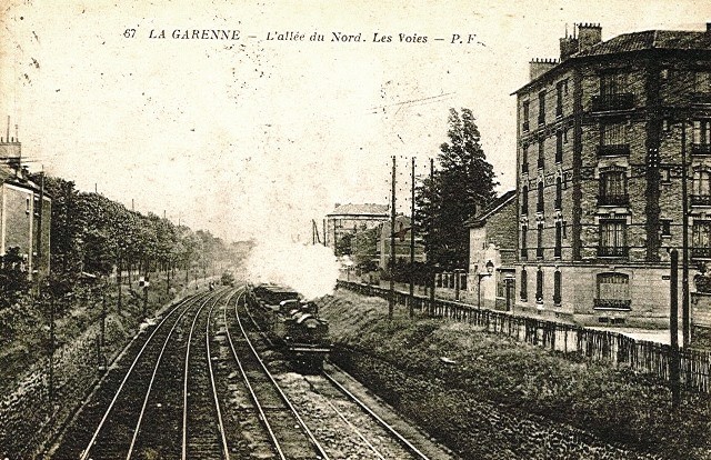 La garenne colombes 92 l avenue du general leclerc allee du nord le train cpa