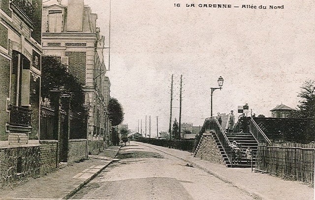 La garenne colombes 92 l avenue du general leclerc la passerelle cpa