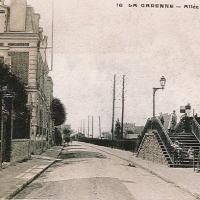 La garenne colombes 92 l avenue du general leclerc la passerelle cpa