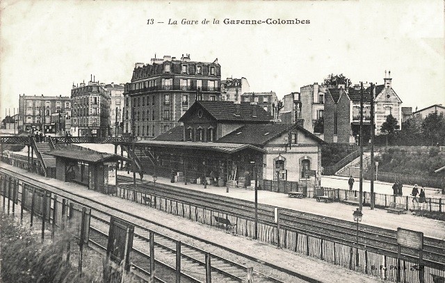 La garenne colombes 92 la gare de la garenne colombes cpa