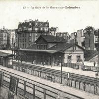 La garenne colombes 92 la gare de la garenne colombes cpa