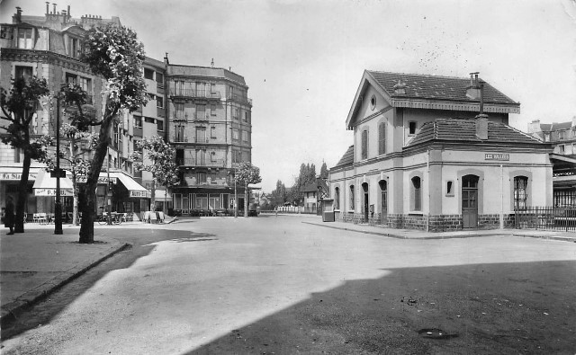 La garenne colombes 92 la gare des vallees cpa