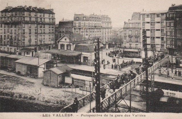 La garenne colombes 92 la gare des vallees cpa