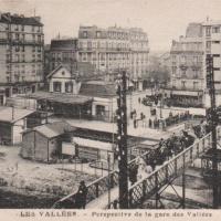 La garenne colombes 92 la gare des vallees cpa