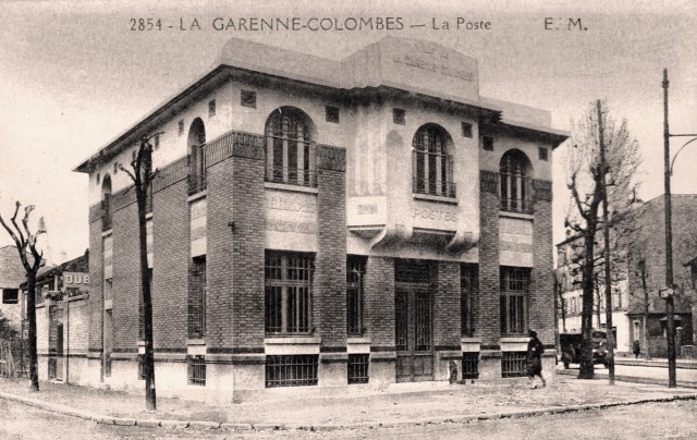 La garenne colombes 92 la poste cpa