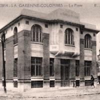 La garenne colombes 92 la poste cpa