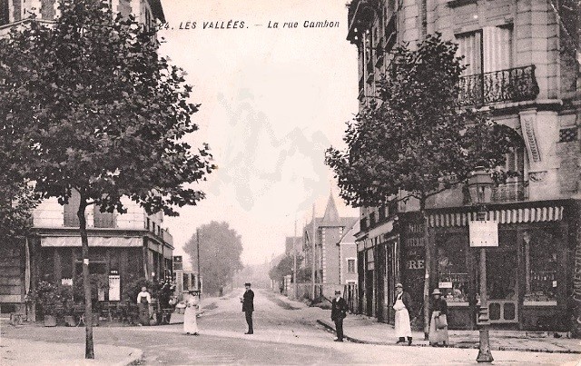 La garenne colombes 92 la rue cambon cpa