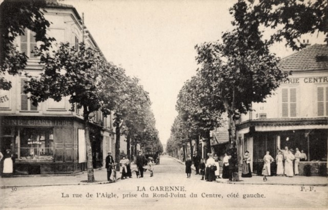 La garenne colombes 92 la rue de l aigle cpa