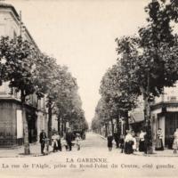 La garenne colombes 92 la rue de l aigle cpa