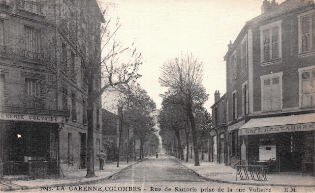 La garenne colombes 92 la rue sartoris cpa