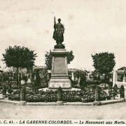 La garenne colombes 92 le cimetiere monuments aux morts cpa