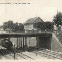 La garenne colombes 92 le pont de la puce en 1913 cpa