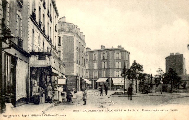 La garenne colombes 92 le rond point cpa