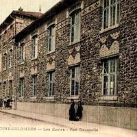 La garenne colombes 92 les ecoles rue roussel  cpa