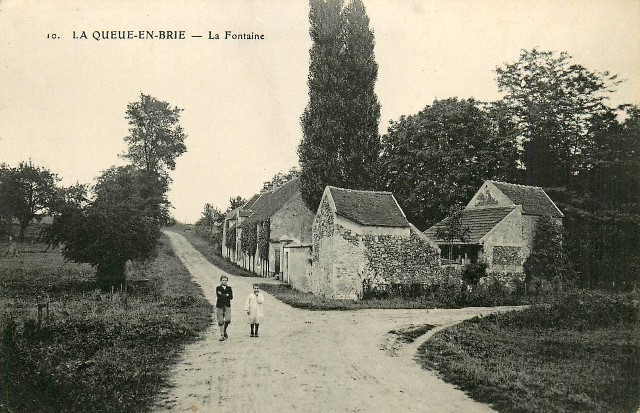 La queue en brie val de marne la fontaine cpa