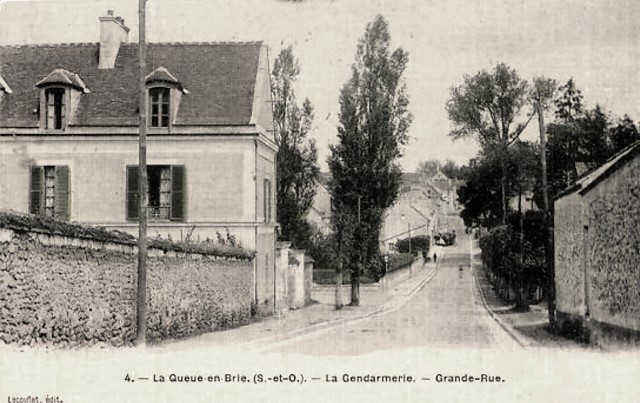 La queue en brie val de marne la gendarmerie cpa