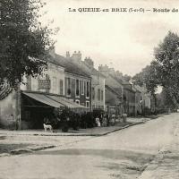 La queue en brie val de marne la rue de paris cpa