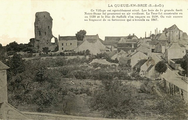 La queue en brie val de marne la tour avant 1867 cpa