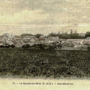 La queue en brie val de marne vue generale cpa