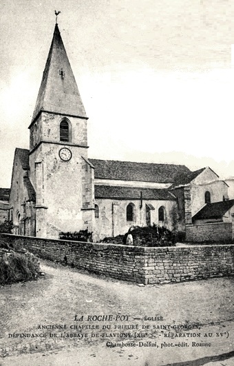 La Rochepot (Côte d'Or) L'église Notre-Dame de la Nativité CPA