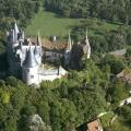 Le château, vue aérienne