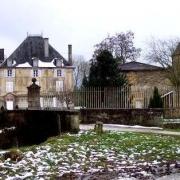 Laneuville sur meuse meuse le chateau sous la neige