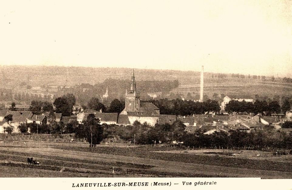 Laneuville sur meuse meuse vue generale cpa