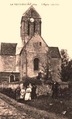 Lavilletertre oise cpa eglise nd de la nativite 1908