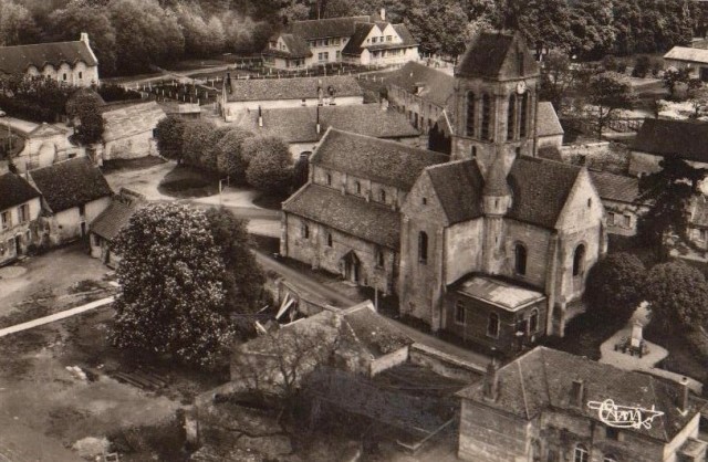 Lavilletertre oise cpa eglise nd de la nativite vue aerienne