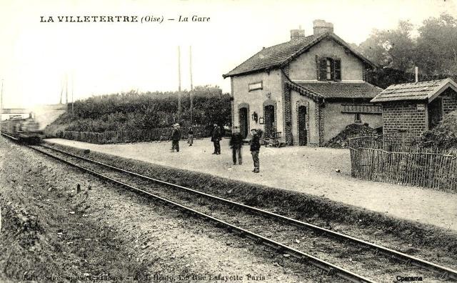 Lavilletertre oise cpa gare 1919