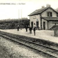 Lavilletertre oise cpa gare 1919
