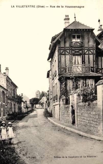 Lavilletertre oise cpa rue de la houssemagne