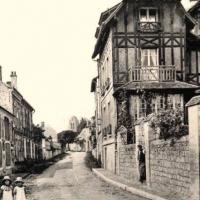 Lavilletertre oise cpa rue de la houssemagne