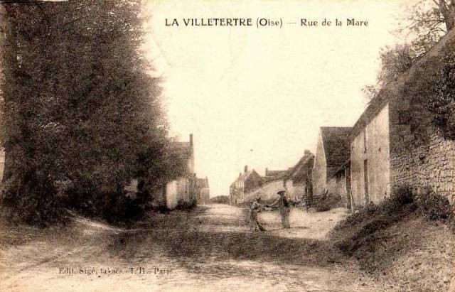 Lavilletertre oise cpa rue de la mare en 1922