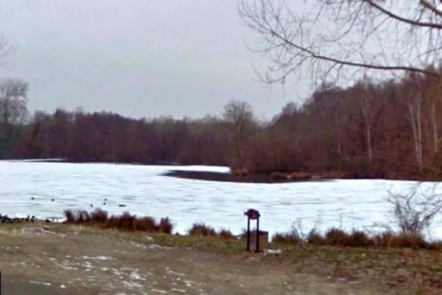 Lavilletertre oise etang gele janvier 