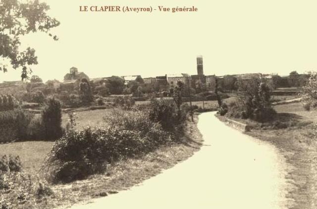 Le clapier aveyron cpa vue generale