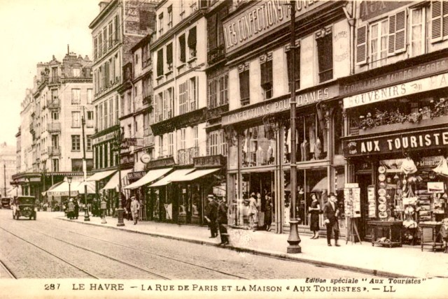 Le havre seine maritime la rue de paris cpa