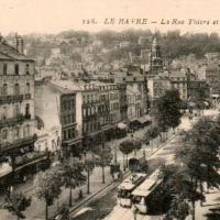 Le havre seine maritime la rue thiers cpa