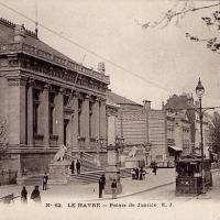 Le havre seine maritime le palais de justice tramway
