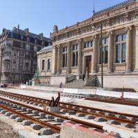 Le havre seine maritime le palais de justice tramway