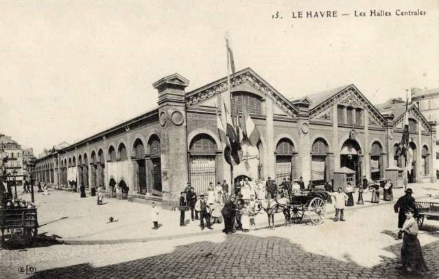 Le havre seine maritime les halles centrales cpa