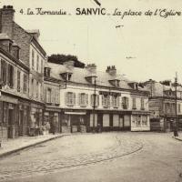 Le havre seine maritime sanvic la place de l eglise cpa